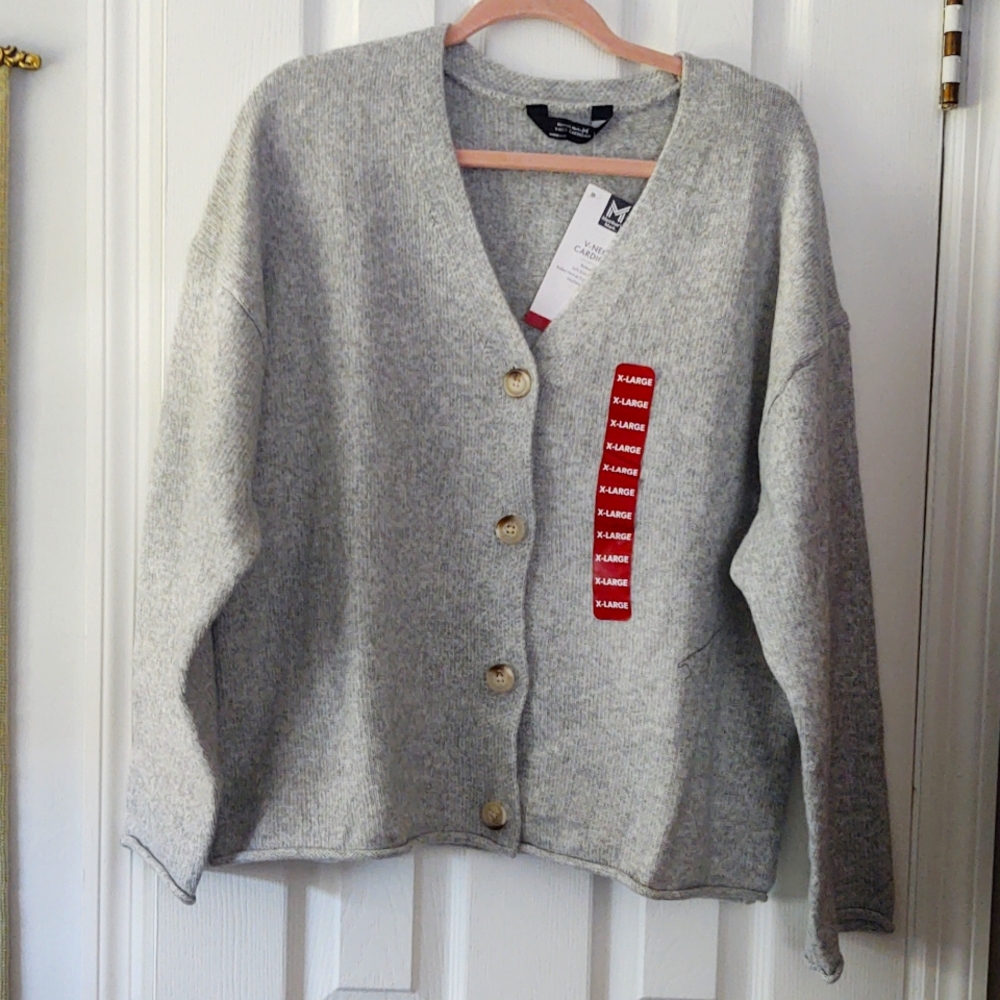 Women's Sweater In Gray Or Fawn/Caramel From Members Mark XL